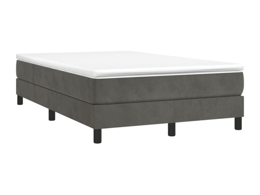 Domopure bed base and dark grey 120x190cm velvet mattress OZWZ38141