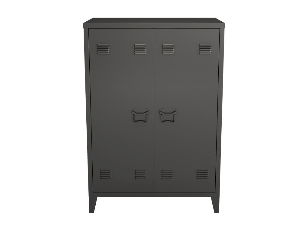 Casier de bureau armoire argentée 75x33x110 cm 03 0006335 BDAZ43012