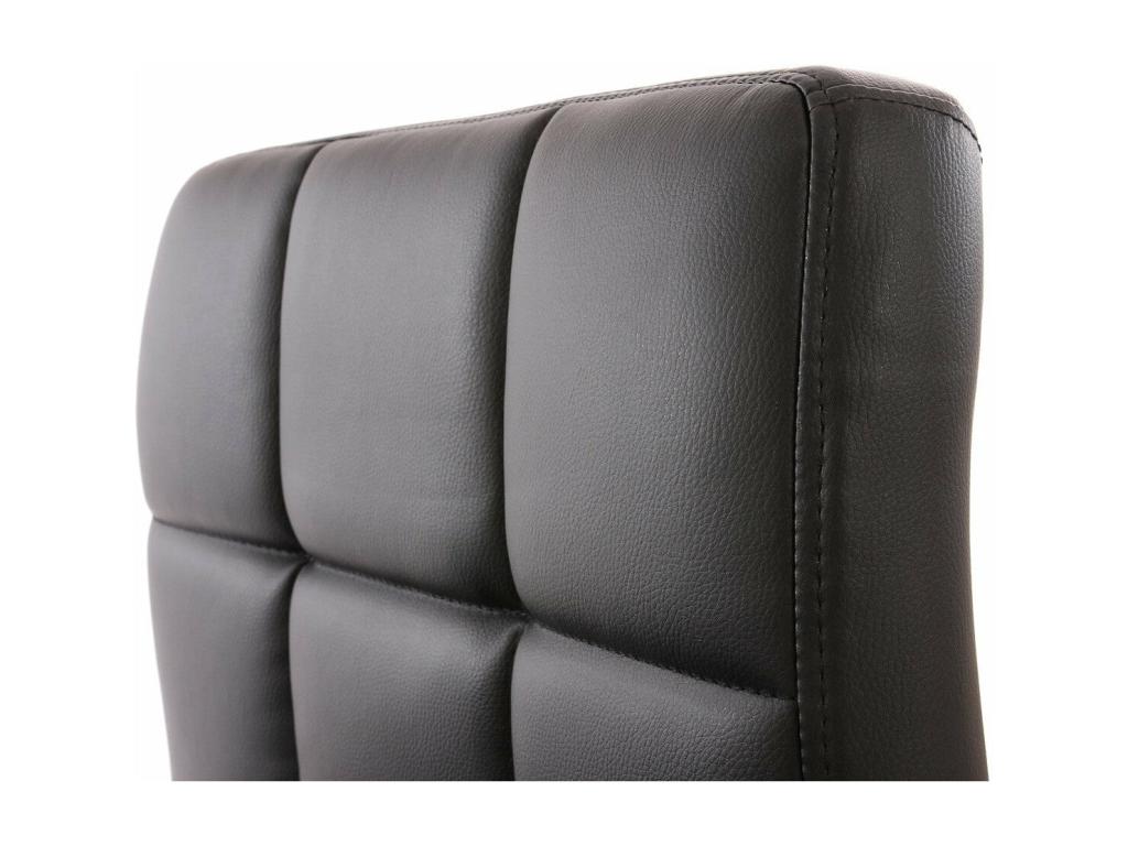 Set of 2 black synthetic dining chairs CDS04068 ROYC02738