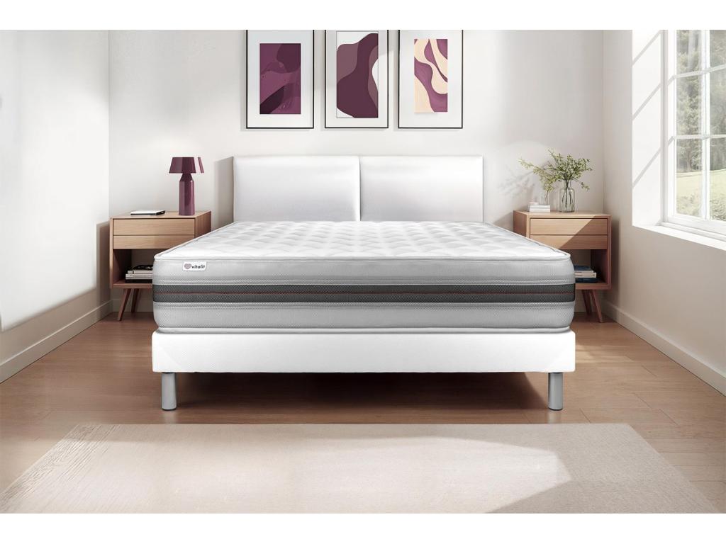 Ensemble Chicyla BACK 180x200cm sommier Chicyla blanc ZAAC06819