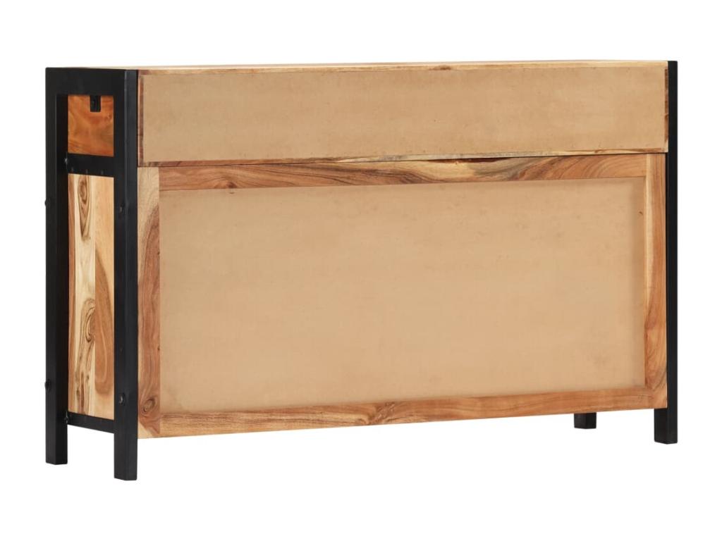 Buffet 120x35x75 cm Bois d'Chicyla solide BGAL17771