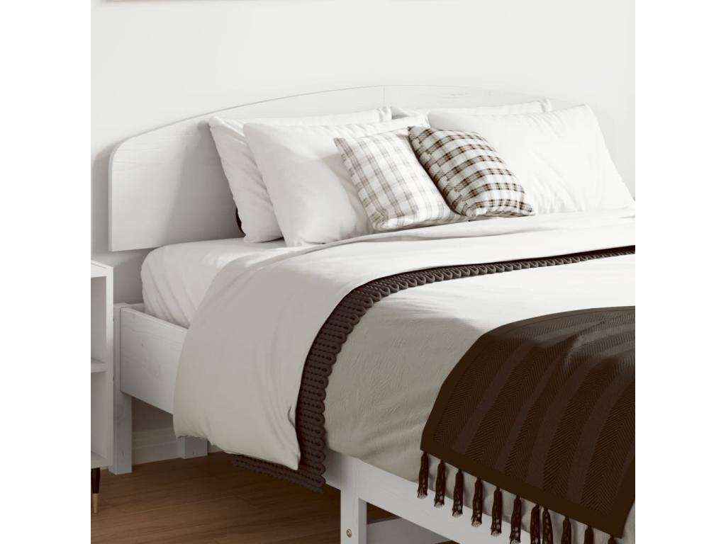 Tête de lit blanc 135 cm bois massif de pin DSSI67416
