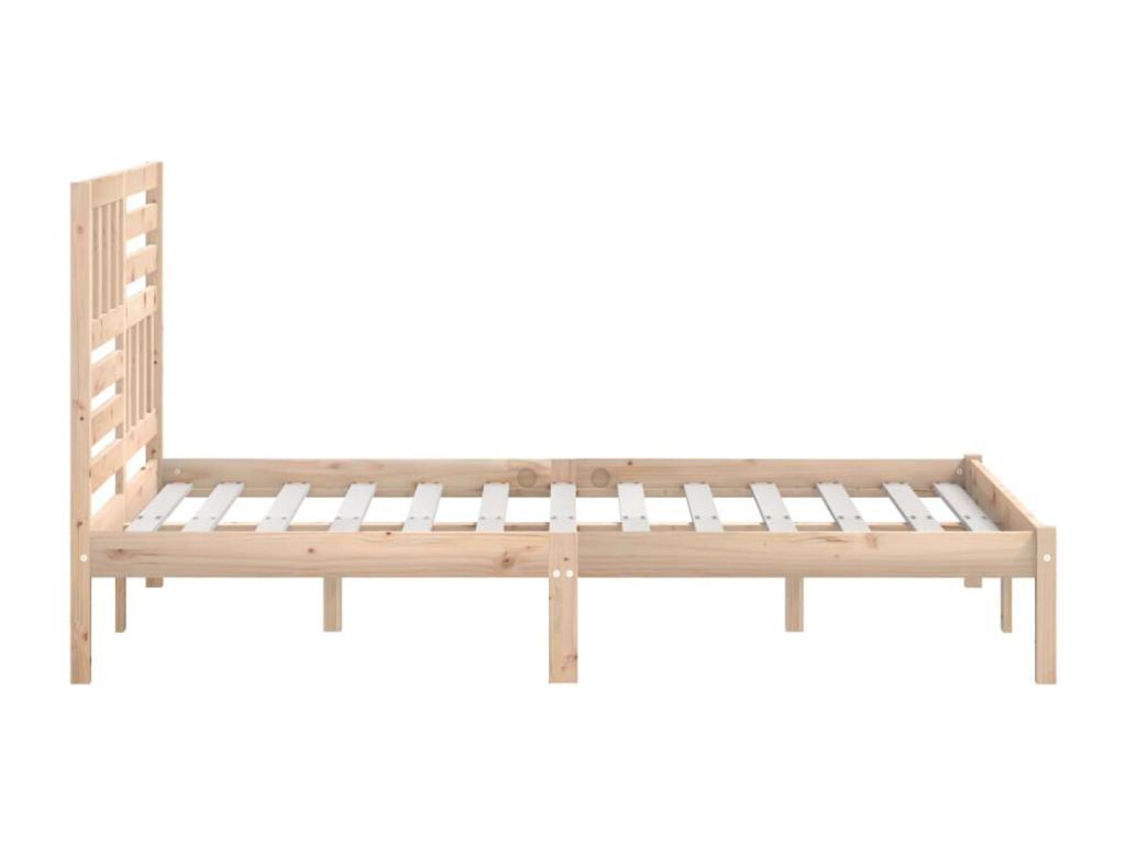 Cadre de lit sans matelas bois massif de pin 140x200 cm NDNL71164