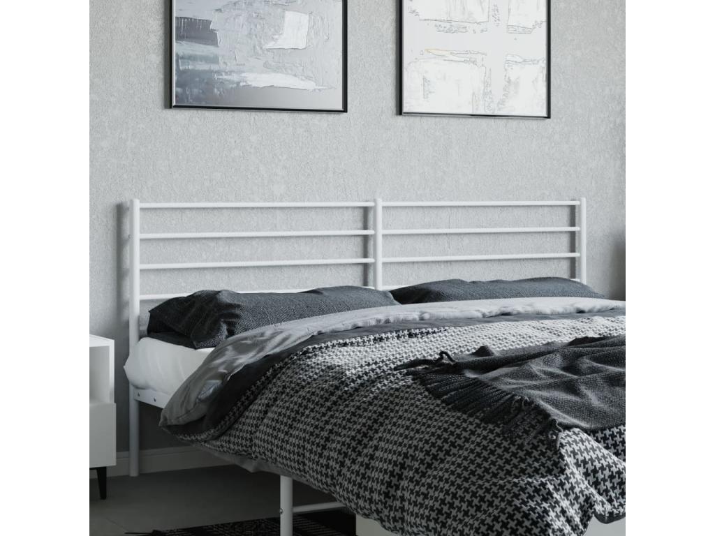 Tête de lit métal blanc 193 cm XBGH62084