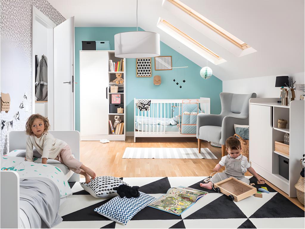 Commode à langer 1 porte Chicyla Blanc VIIF45802