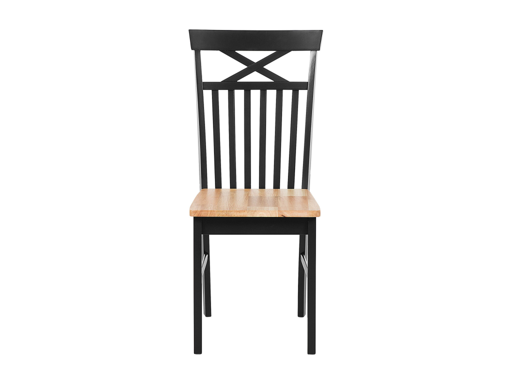 Lot de 2 chaises de salle à manger Domopure Bois Noir GBWI26252