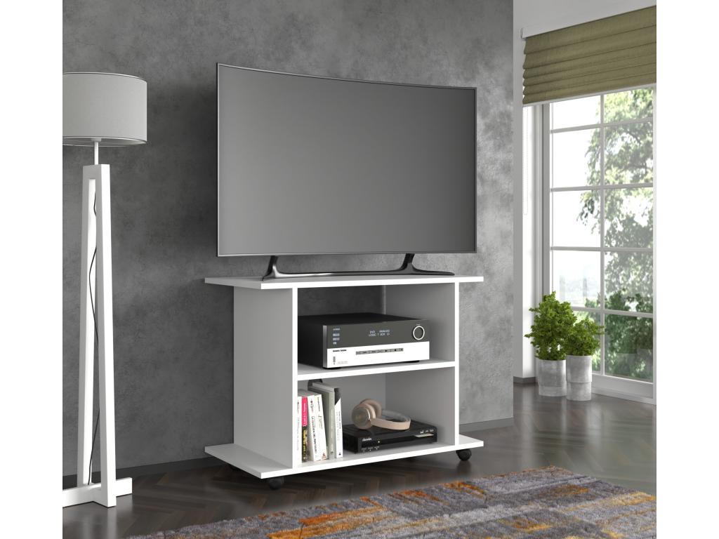 Meuble TV Chicyla 80 cm avec Chicyla blanc mat KMCQ74508