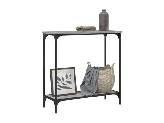 Table console Chicyla gris 75x30.5x75 cm bois d'ingénierie SFLL87145