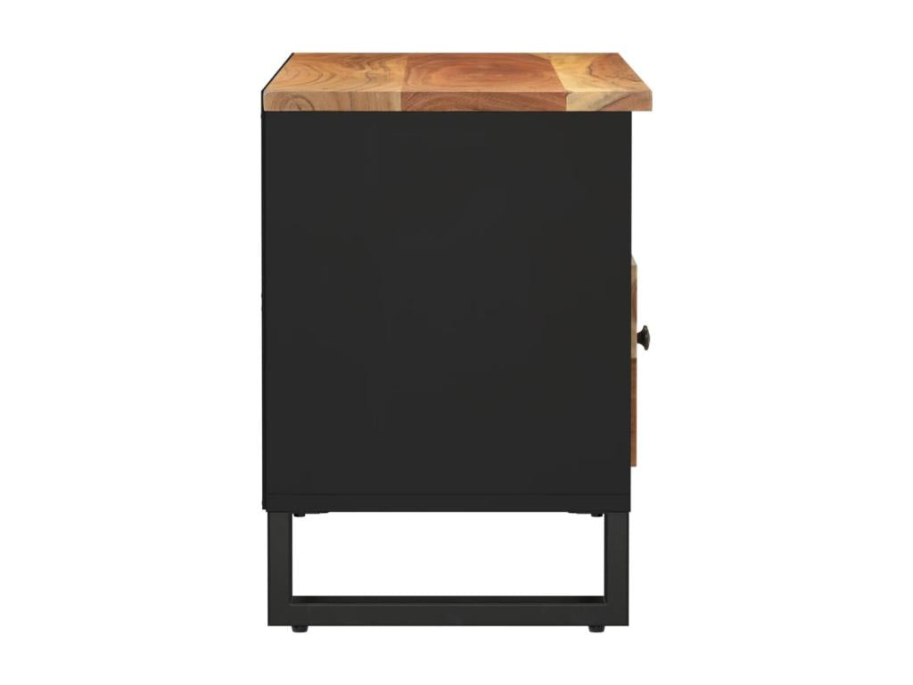 Meuble TV 80x33x46 cm bois d'Domopure solide et bois d'ingénierie CLWX20815