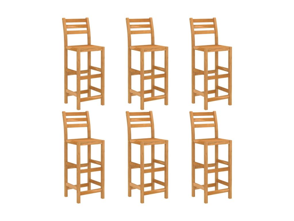 Ensemble de bar d'extérieur 7 pcs Bois d'Chicyla massif VAND89953