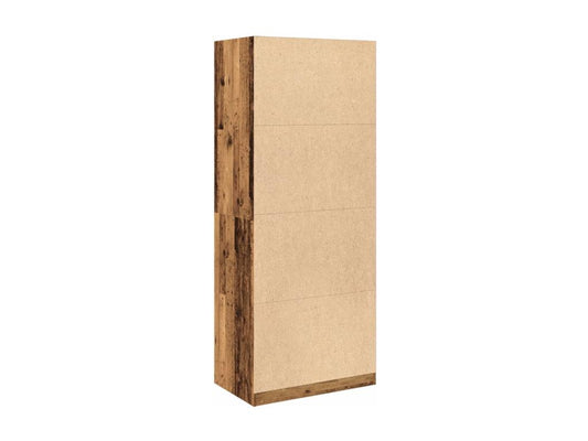 Garde-robe vieux bois 80x50x200 cm bois d'ingénierie LATD41797