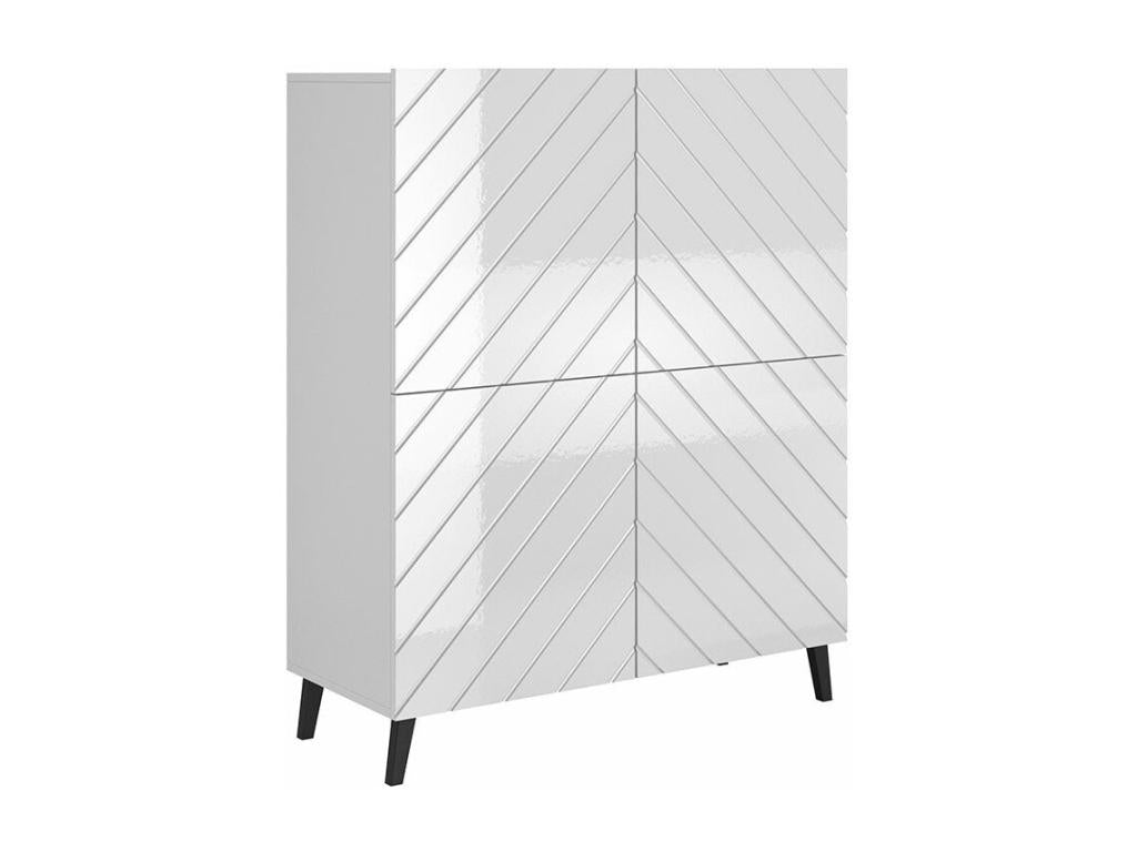 Buffet Domopure 179 Blanc brillant - Blanc 122x101cm Le nombre de portes 440cm ZVRY51159
