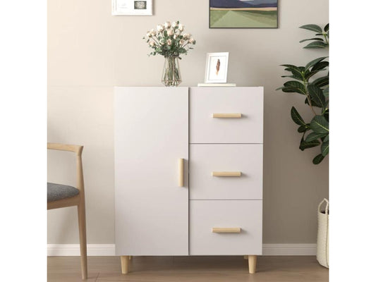 Buffet blanc 69.5x34x90 cm bois d'ingénierie QKYO55391