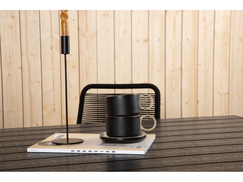 Domopure Table de salle à manger noir. LLUR41763