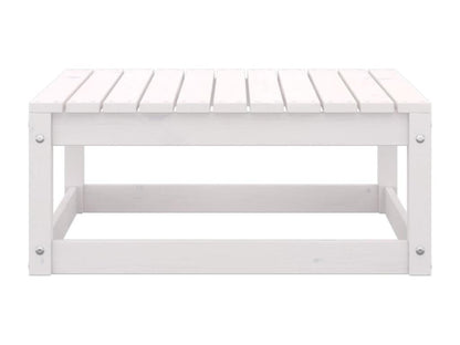 Salon de jardin 3 pièces Blanc Bois de pin massif JCAB67068