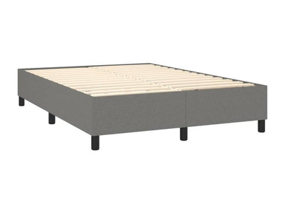 Cadre de lit sans matelas gris foncé 140x200 cm tissu UGFZ50817