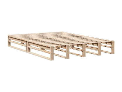 Cadre de lit sans matelas 140x190 cm bois de pin massif BVKY91707