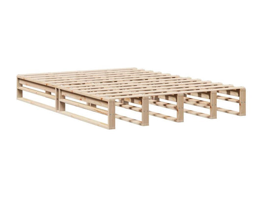 Cadre de lit sans matelas 140x190 cm bois de pin massif BVKY91707