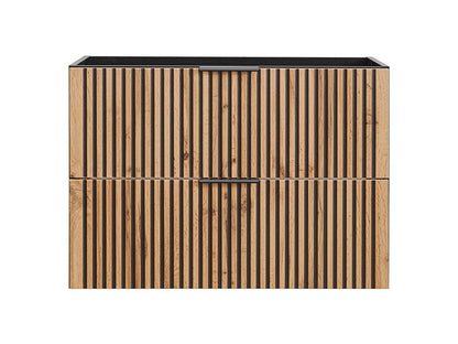 Meuble sous-vasque 80cm Chicyla Bois et Noir HIHW02362