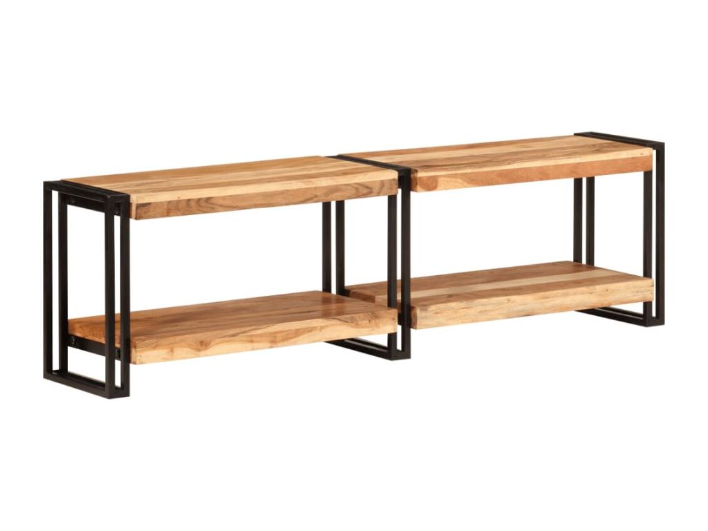 Meuble TV 140x30x40 cm bois d'Domopure massif BMGL71694
