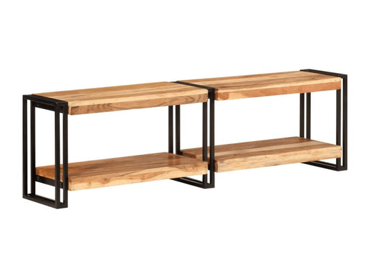 Meuble TV 140x30x40 cm bois d'Domopure massif BMGL71694