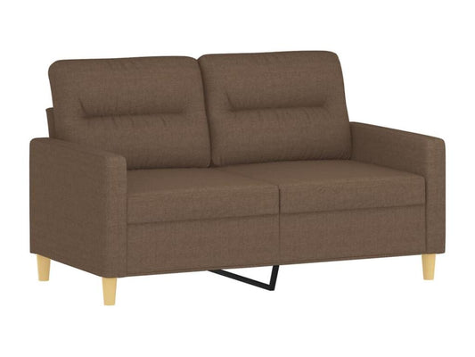 Canapé à 2 places Marron 120 cm Tissu ZEDA35251