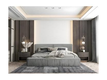 Lit coffre 180x200 Couleuris gris - Collection Chicyla XOBQ99678