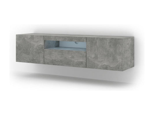 Meuble Tv AURA RTV150 3D 150x37x42 Gris QLYY36762