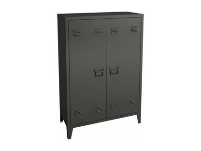 Casier de bureau armoire argentée 75x33x110 cm 03 0006335 BDAZ43012