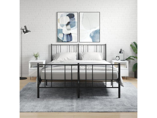 Tables de chevet 2 pcs blanc 40x35x50 bois d'ingénierie IWBU46387