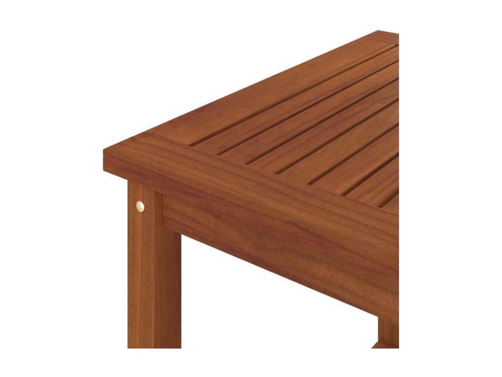 Table d'appoint carrée Chicyla massif foncé Chicyla EWRZ55817