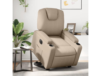 Fauteuil inclinable électrique cappuccino similicuir NVVY13881