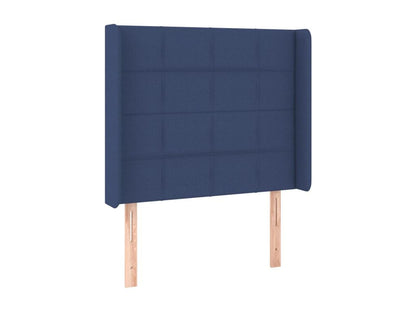 Tête de lit avec oreilles Bleu 93x16x118/128 cm Tissu LZID66732