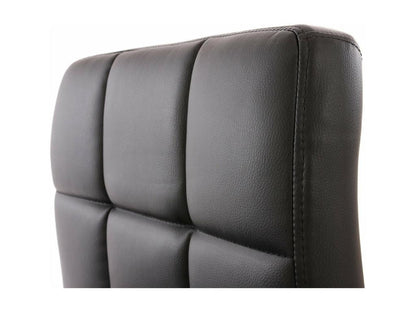 Lot de 2 chaises fauteuils de salle à manger en synthétique noir CDS04068 ROYC02738