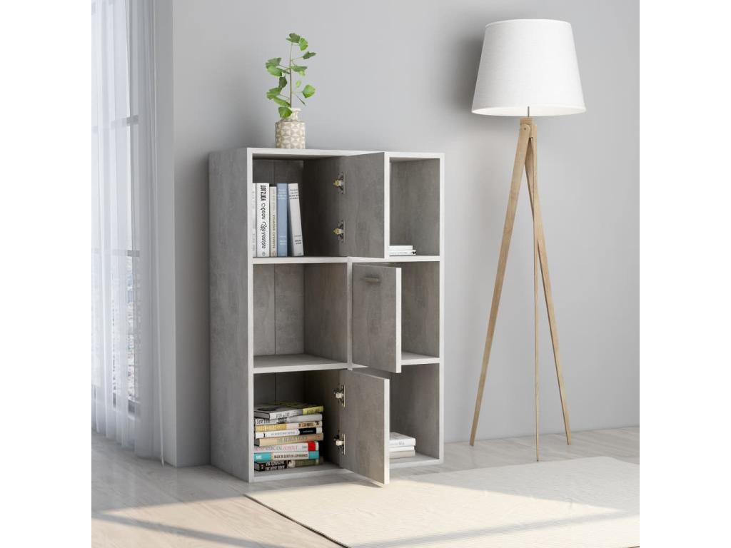 Armoire de rangement Gris béton 60x29.5x90 OCFS64348