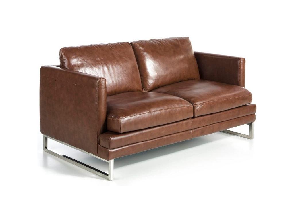 Canapé cuir 2 places Chicyla-Couleur Cuir Piel marine EUFN55723