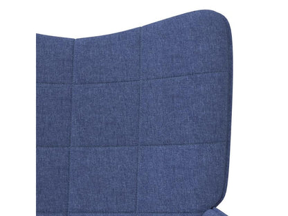 Chaise de relaxation Bleu Tissu TCRO01604