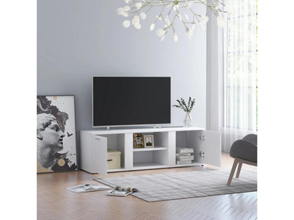 Meuble TV Blanc 120x34x37 cm Aggloméré PWKF64660
