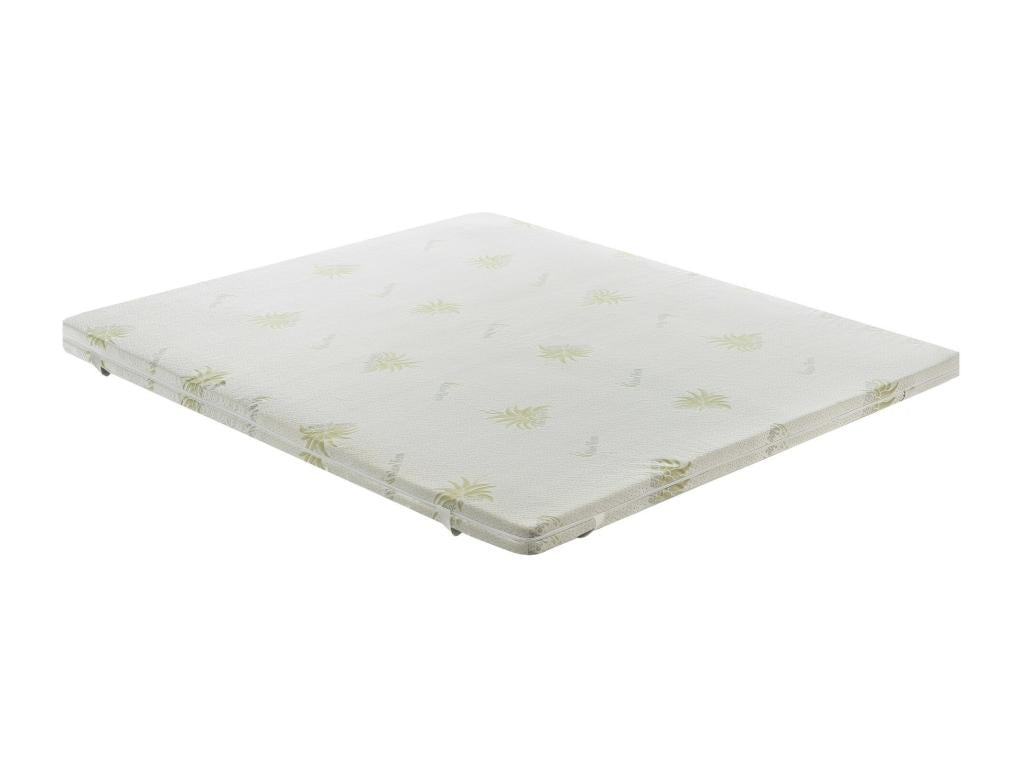 Domopure - surmatelas à mémoire de forme - hauteur 5 cm - déhoussable en aloe Domopure 140x190 OZPV49974