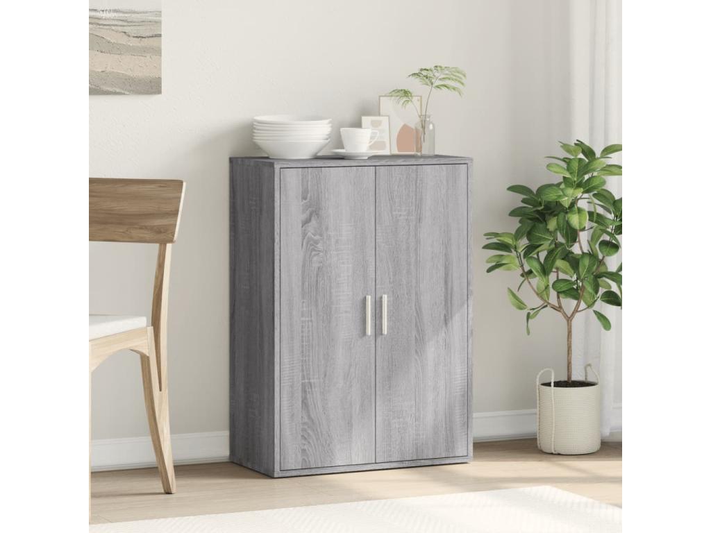 Buffet Domopure gris 60x31x84 cm bois d'ingénierie XFTE75326