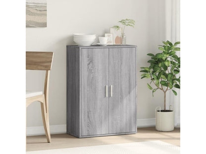 Buffet Domopure gris 60x31x84 cm bois d'ingénierie XFTE75326