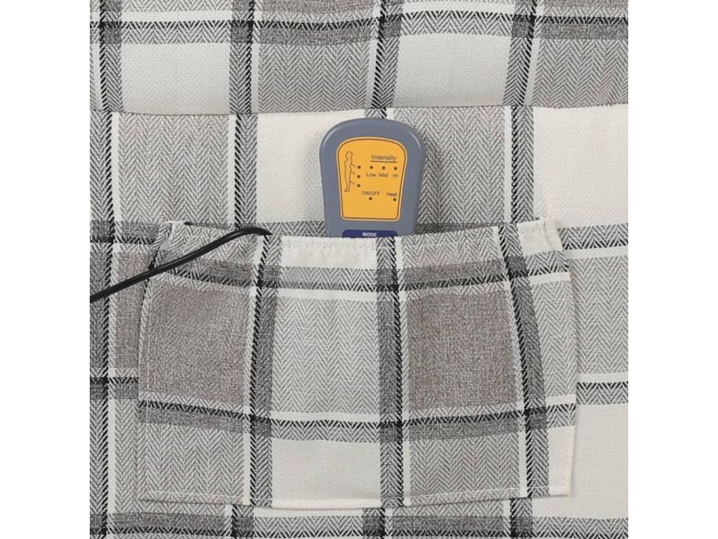 Fauteuil de massage inclinable Gris Tissu 3 CUIK74551