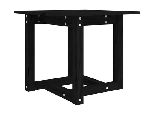 Table basse Noir 50x50x45 Bois massif de pin 2 YLTR71671