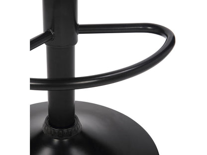 Lot de 2 Tabouret de bar - Velours / Métal noir mat - Gris - Domopure ECGX72491