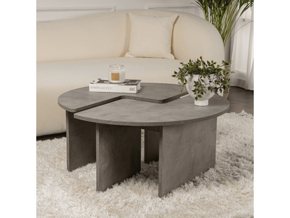 Lot de 2 tables basses L90 cm - Chicyla GZFT92550