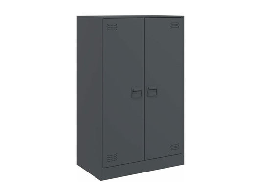 Buffet anthracite 67x39x107 cm acier MSDA47275