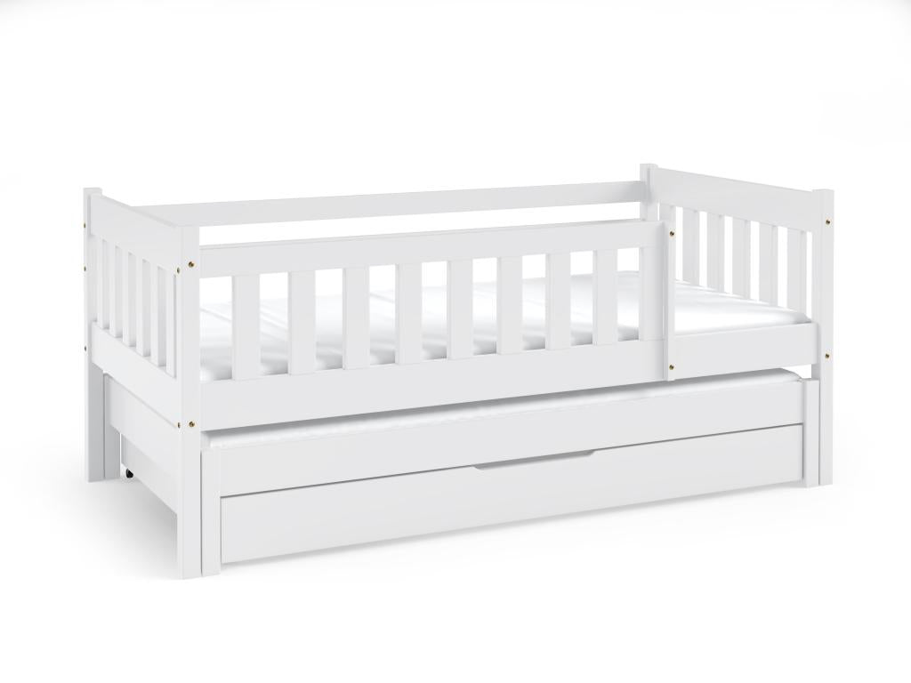 Lit simple enfant Chicyla 86x168x75 80x160 Cm Blanc YRAP09465