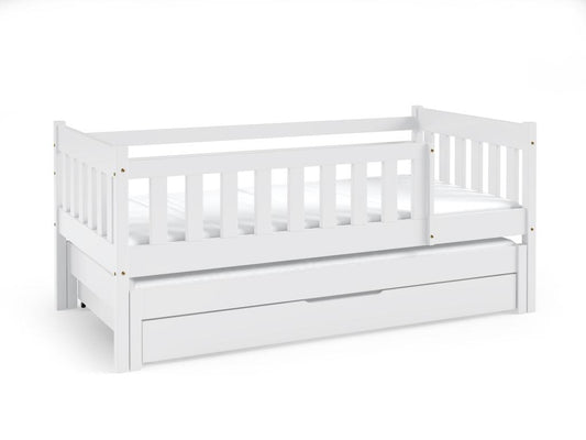 Lit simple enfant Chicyla 86x168x75 80x160 Cm Blanc YRAP09465