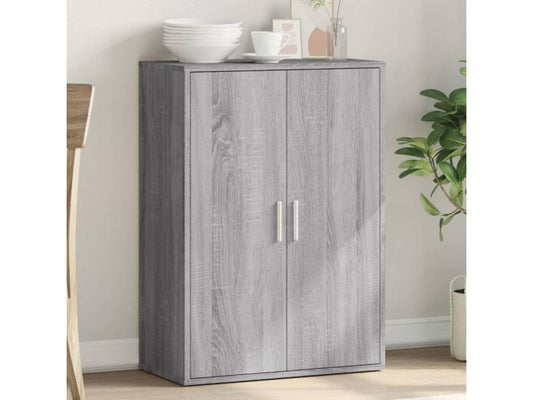 Buffet Domopure gris 60x31x84 cm bois d'ingénierie XFTE75326