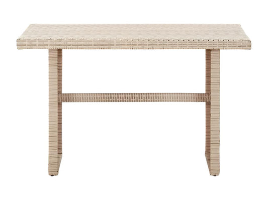 Chicyla Premium - Table de jardin Beige 110x60x74 cm Résine tressée EKJA74525